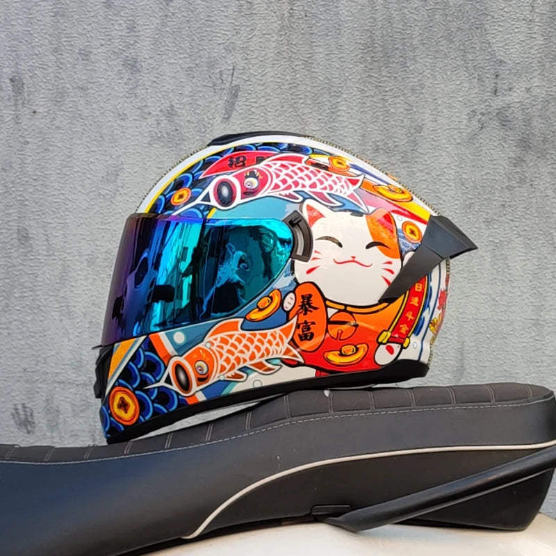 Kask zimowy LVS-701 z pełną osłoną twarzy i podwójnym systemem wizjera