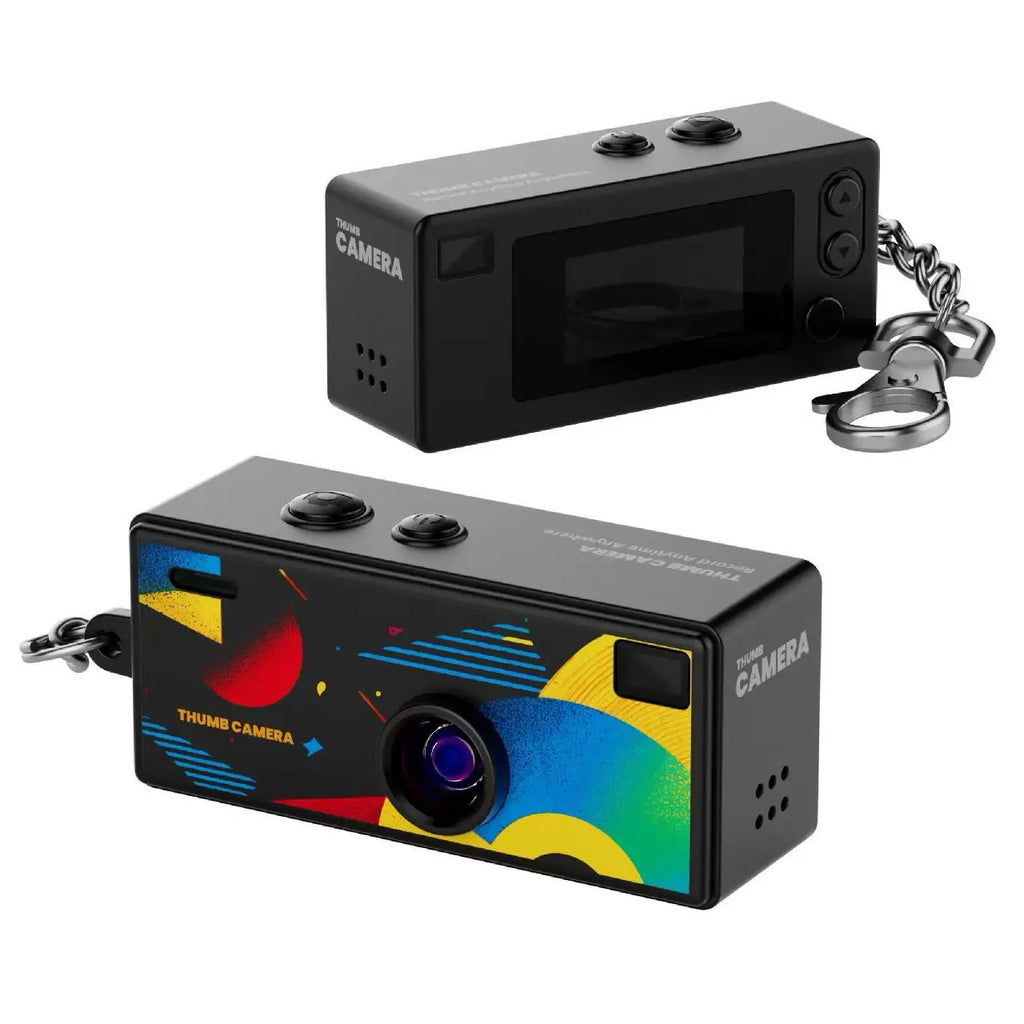 1080P Retro Keychain Mini Camera with CCD Sensor Flash and MicroSD Sup ...