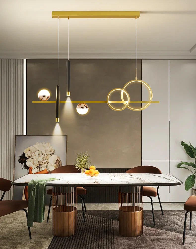 Lámparas colgantes LED minimalistas NovaLume con control remoto