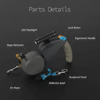 AeroTrail Duo Laisse Rétractable 360° Pour Deux Chiens À La Fois