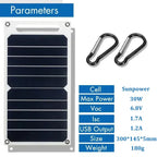 Sunivera Solar Charger | Ultralight & Lightweight | 6W USB Panel | Weatherproof & Portable