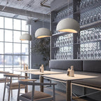 Nastavitelný závěsný lustr Nordic WabiSabi s LED do jídelny