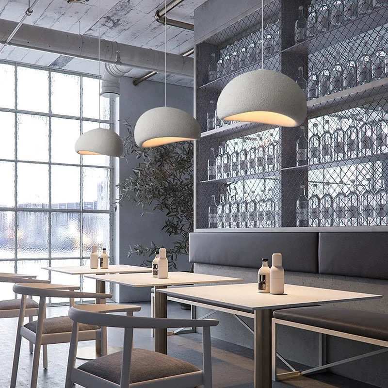 Nastavitelný závěsný lustr Nordic WabiSabi s LED do jídelny