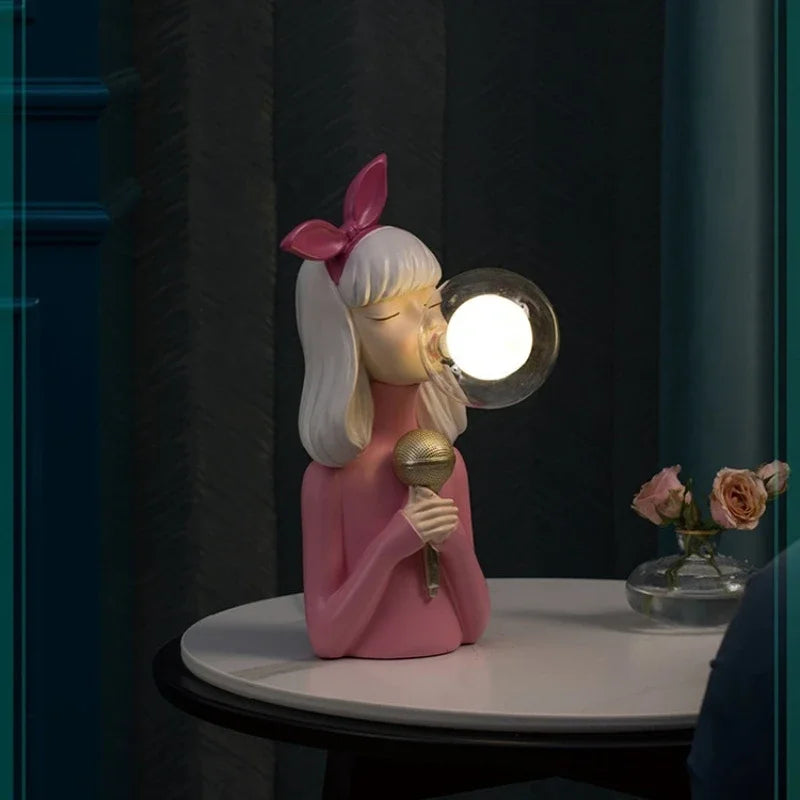 LumaSprite Cartoon-Blasenlampe Nachtlicht Statue für Kinder