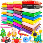 Kids 36 Color Air Dry Clay Set With Tools Lightweight And Non Toxic