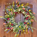 Handmade Floral Door Wreath for Indoor and Outdoor