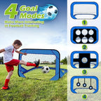 PlayMax Foldable Football Goal – Kids 4-in-1 Portable Soccer Net for Training & Outdoor Play