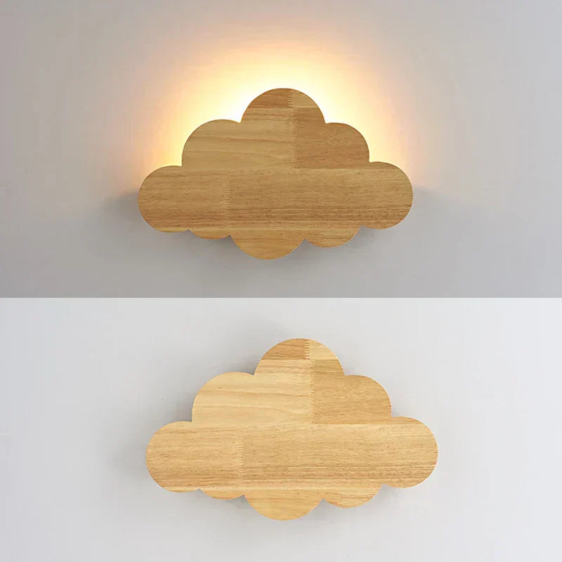 Lampu Dinding Awan Kayu Cirra
