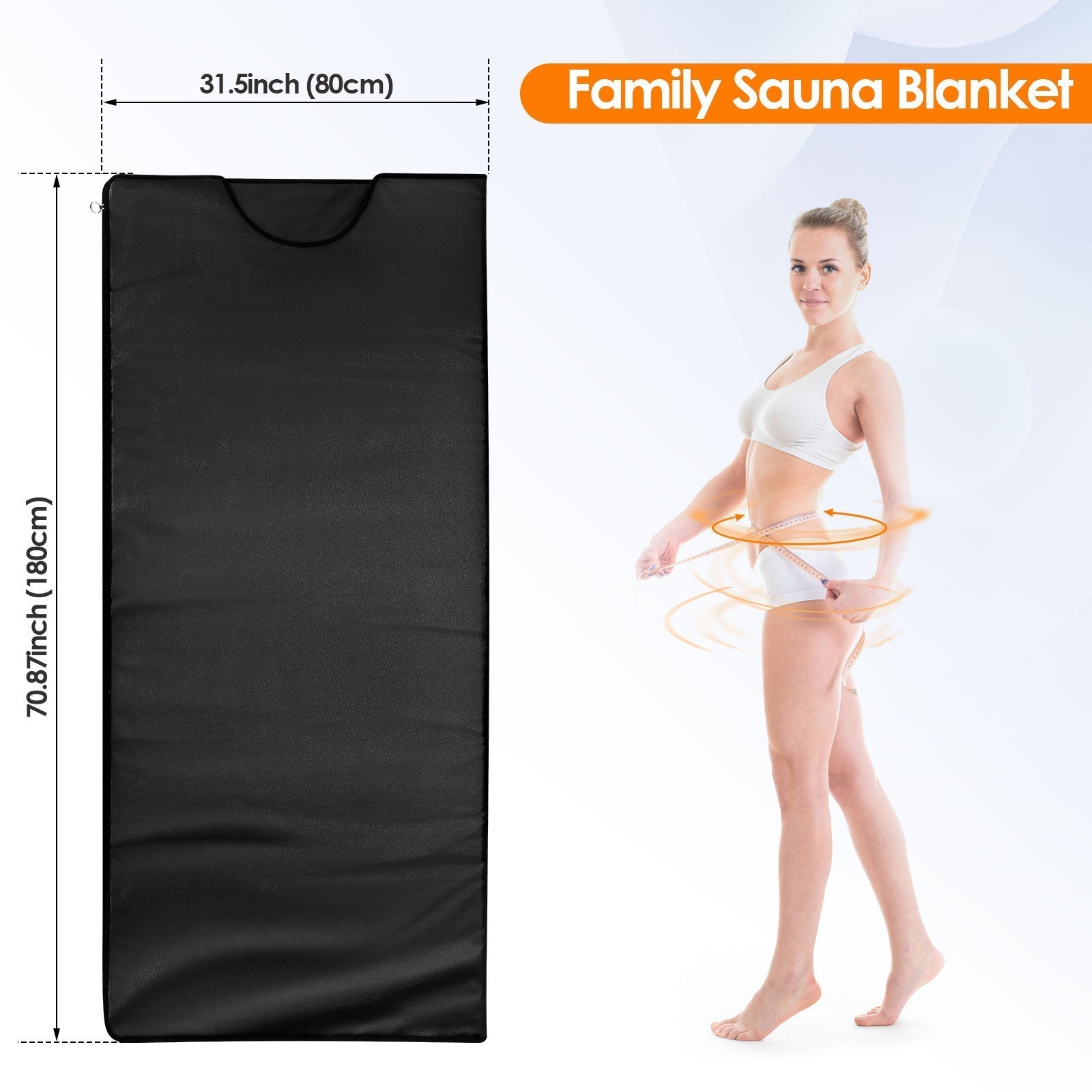 AureaHeat Infrarød Sauna Tæppe Bærbar Detox og Afslapning