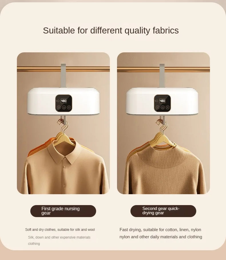 SwiftDry kauko-ohjattava kannettava pyykinkuivain – nopea kuivaus