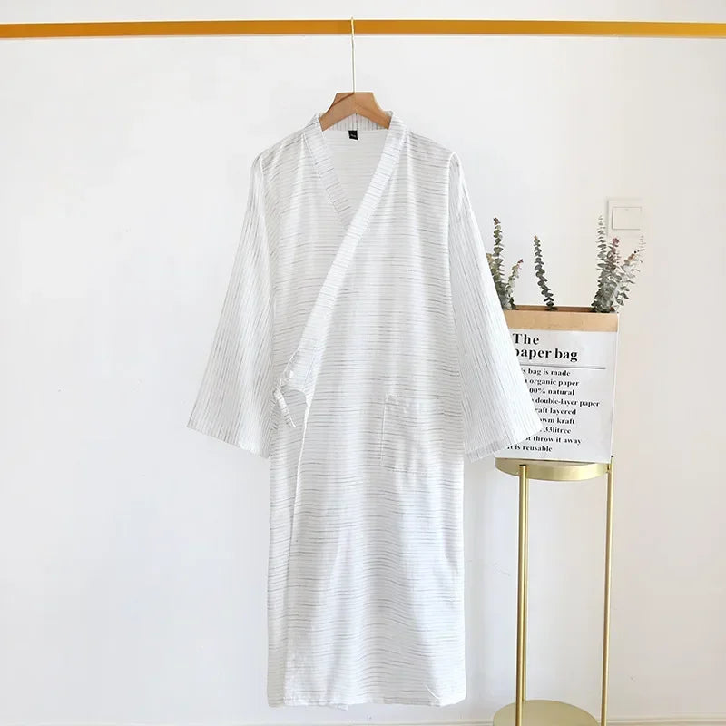 Cămașă de noapte kimono din bumbac Nadirloft pentru bărbați, ediția 2024