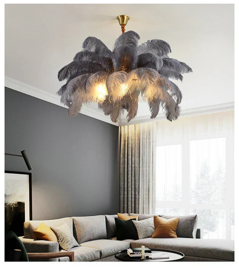 AstraFeather Pendant Chandelier Handcrafted Modern Light
