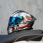 Kask zimowy LVS-701 z pełną osłoną twarzy i podwójnym systemem wizjera