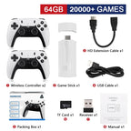 Konsol NovaPixel Classic 4K dengan Dua Pengawal PS5