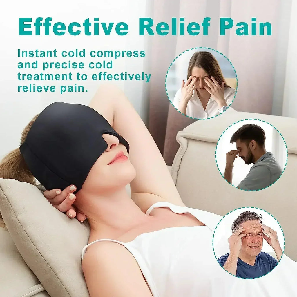 Migraine Relief Cap Cold Gel Head Wrap For Migraines