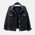 Harborline Everyday Button Front Denim Jacket For Women