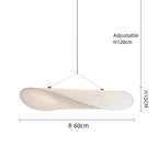 Lyra LED pendel med chipmønster og strikket Tyvek-skærm