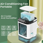 Portable Cooling Fan with Refreshing Spray Function