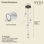 Liora | Lampu Gantung Titisan Kristal