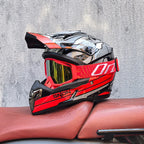 Off-Road Racing Helmet with Removable Visor