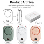 VENTIWISE Mini Fan | 3-Speed Turbo | LED Display & Battery 2000 mAh | Compact & Rechargeable