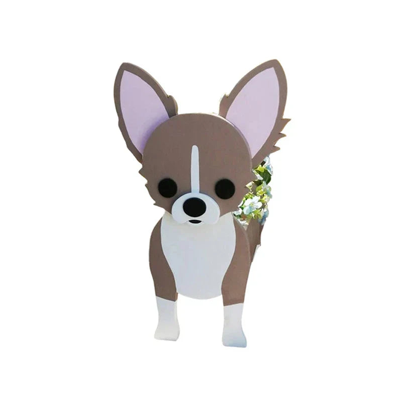 Flower Pot - Pawsome - Dog Plant Container - Various Breeds