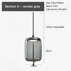 Aurum Glas Design Loftlampe Moderne Ophæng