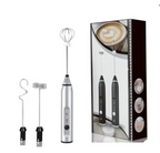 Portable USB Electric Milk Frother Handheld Coffee Whisk and Mini Food Blender