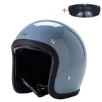 Vintage Open-Face Motorcycle Helmet with DOT & ECE Certification