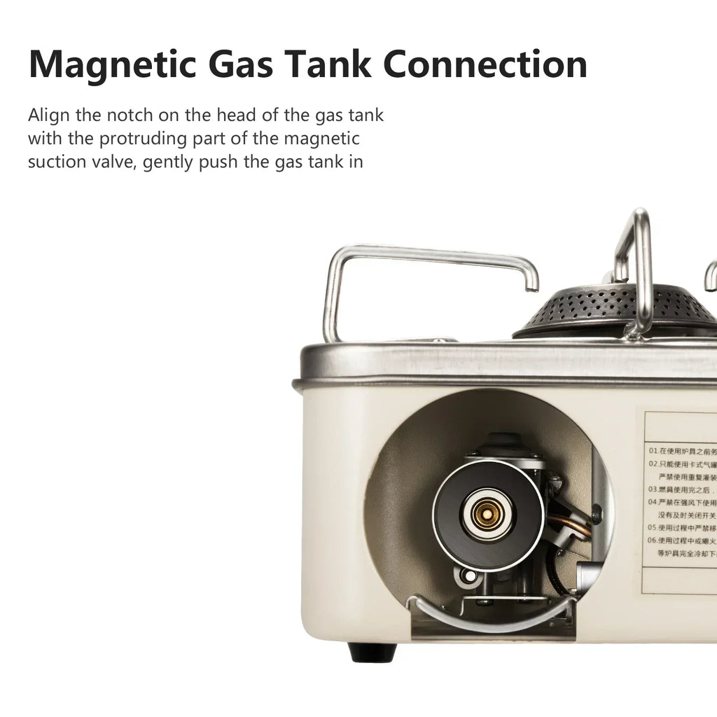 Tragbarer 2800W Gaskocher für Camper und Outdoor-Kochen