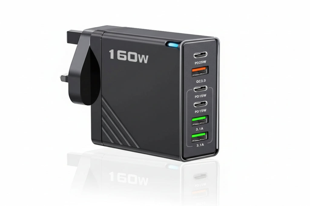 160W USB-C Mehrfachanschluss-Wandladegerät und Powerstation
