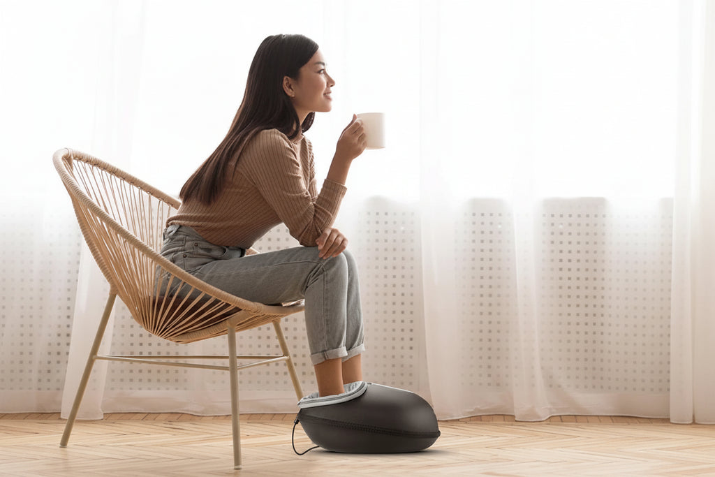 Shiatsu Foot Therapy Massager With Heat And Kneading Rollers