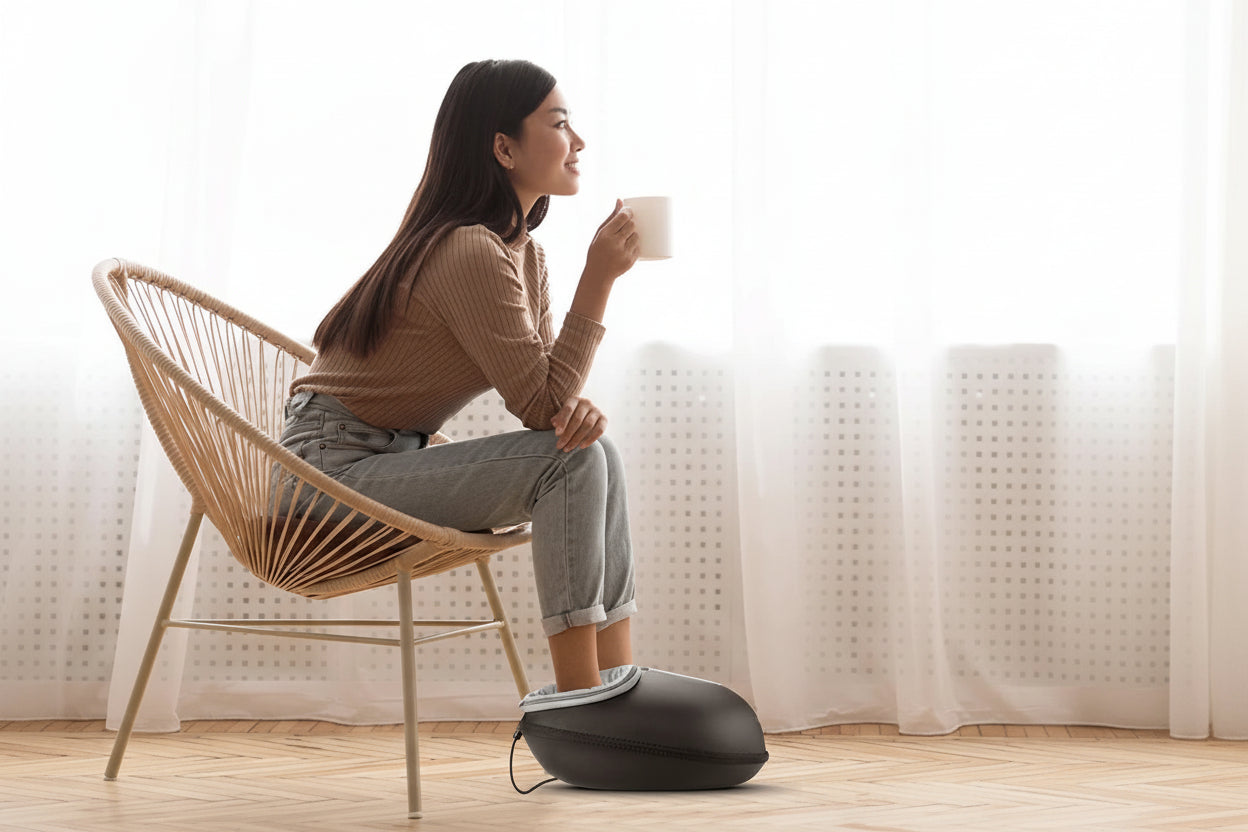Shiatsu Foot Therapy Massager With Heat And Kneading Rollers