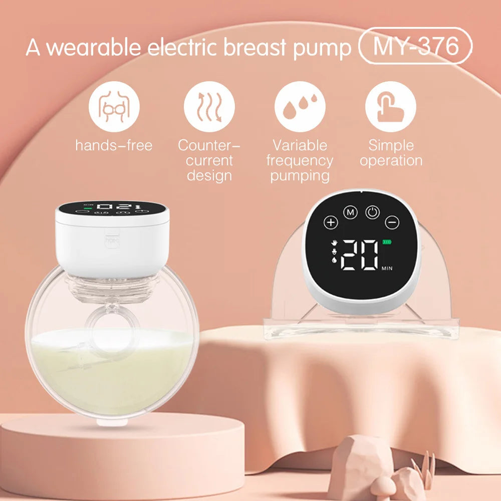 Extractor de leche portátil con tres modos y nueve niveles de intensidad