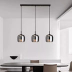Nordisk glas LED-hänglampa för modern ljuskrona