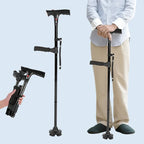 LED Light Foldable Walking Cane For Seniors Daily Use