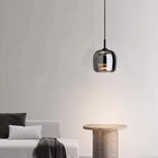 Nordisk glas LED-hänglampa för modern ljuskrona