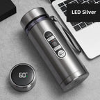 TempraBottle – Smart Thermos Bottle with LED Temperature Display (800ml–1L)