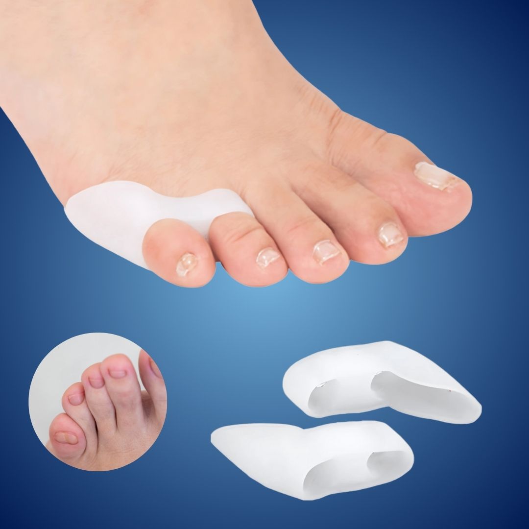 ToeGuard Orthopedic Toe Spacers | Bunionette Corrector - Little Toe Straightener - for Bunions - Hammertoe and Toe Alignment