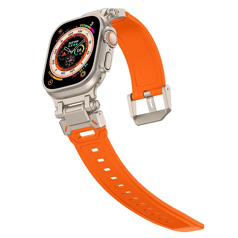 Trailborn | Fascia tattica in gomma fluorescente per Apple Watch