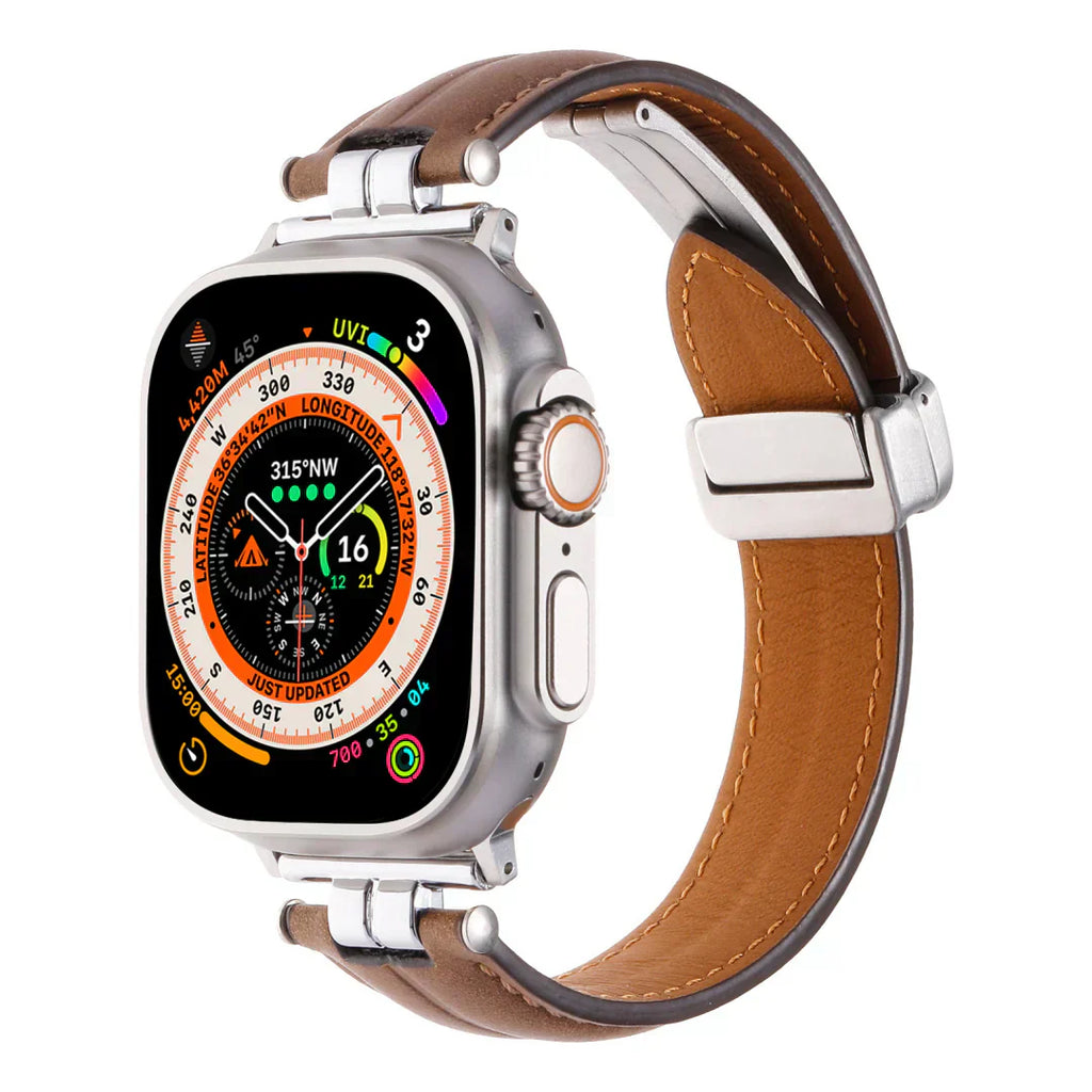 Cinturino in pelle magnetico Rivelle per Apple Watch | Petprovac