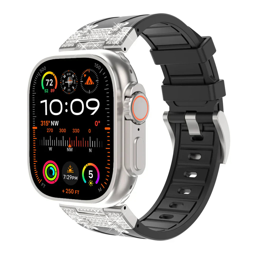 Lunara Silicone Diamond Band For Apple Watch | Petprovac