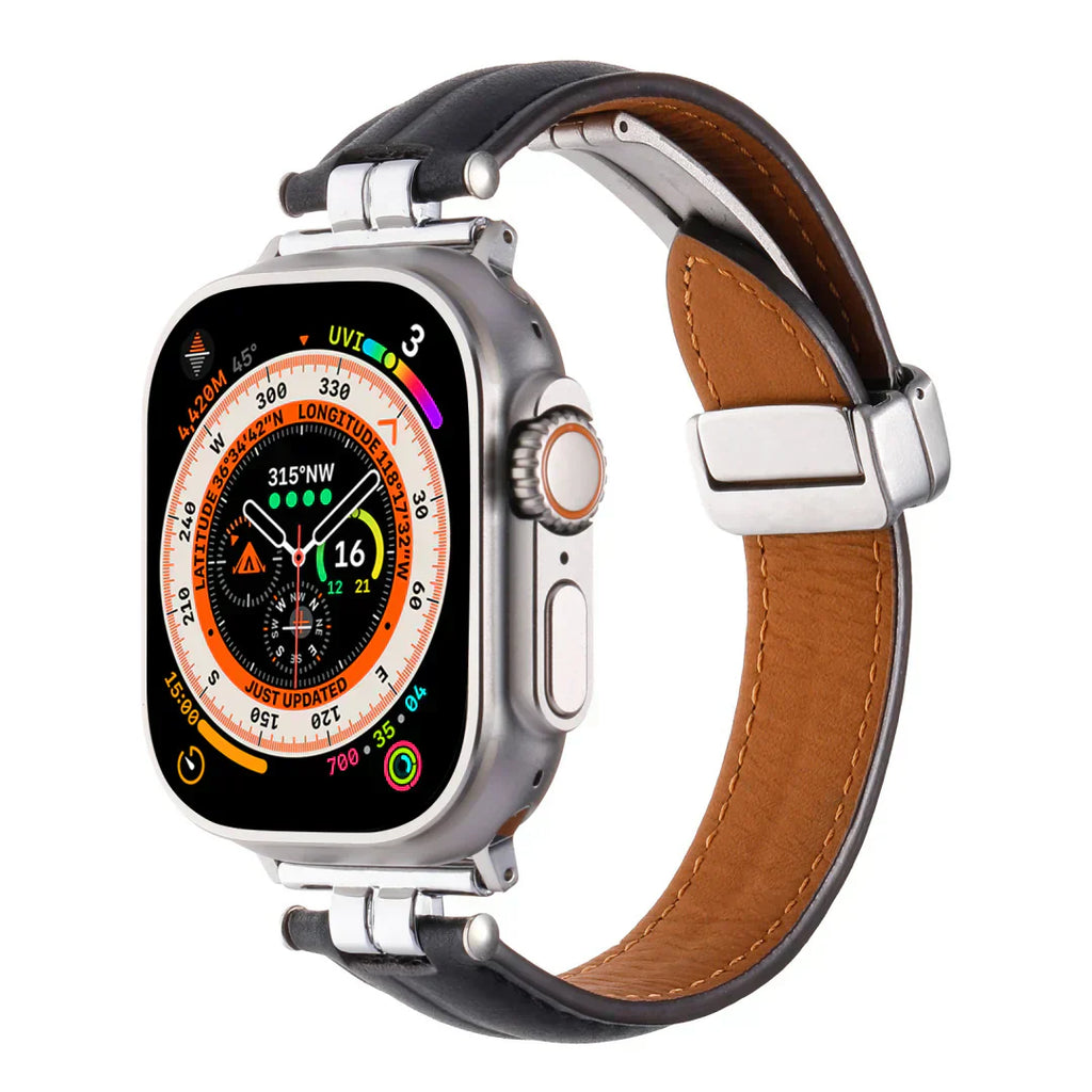 Cinturino in pelle magnetico Rivelle per Apple Watch | Petprovac