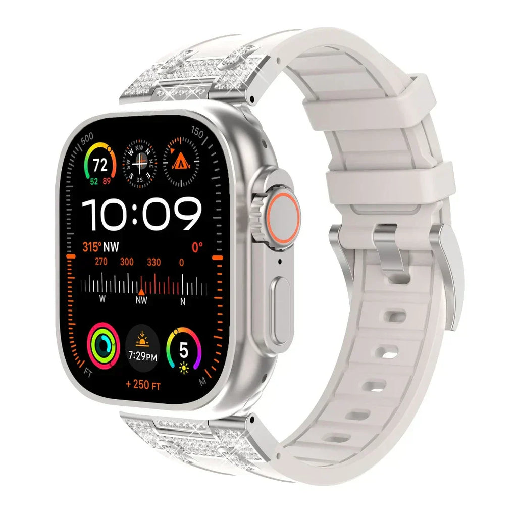 Lunara Silicone Diamond Band For Apple Watch | Petprovac