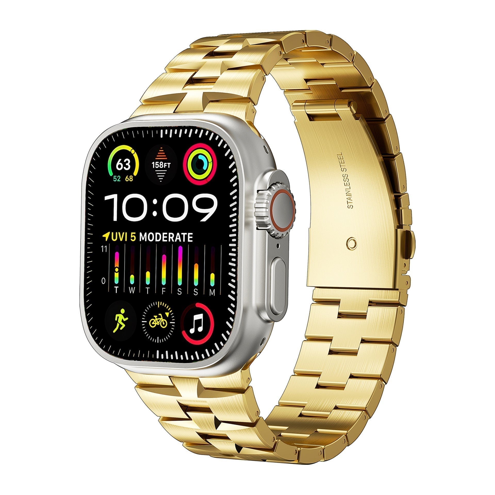Avena | Bracelet en acier inoxydable pour Apple Watch | Petprovac