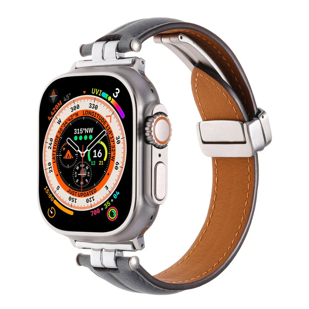Cinturino in pelle magnetico Rivelle per Apple Watch | Petprovac