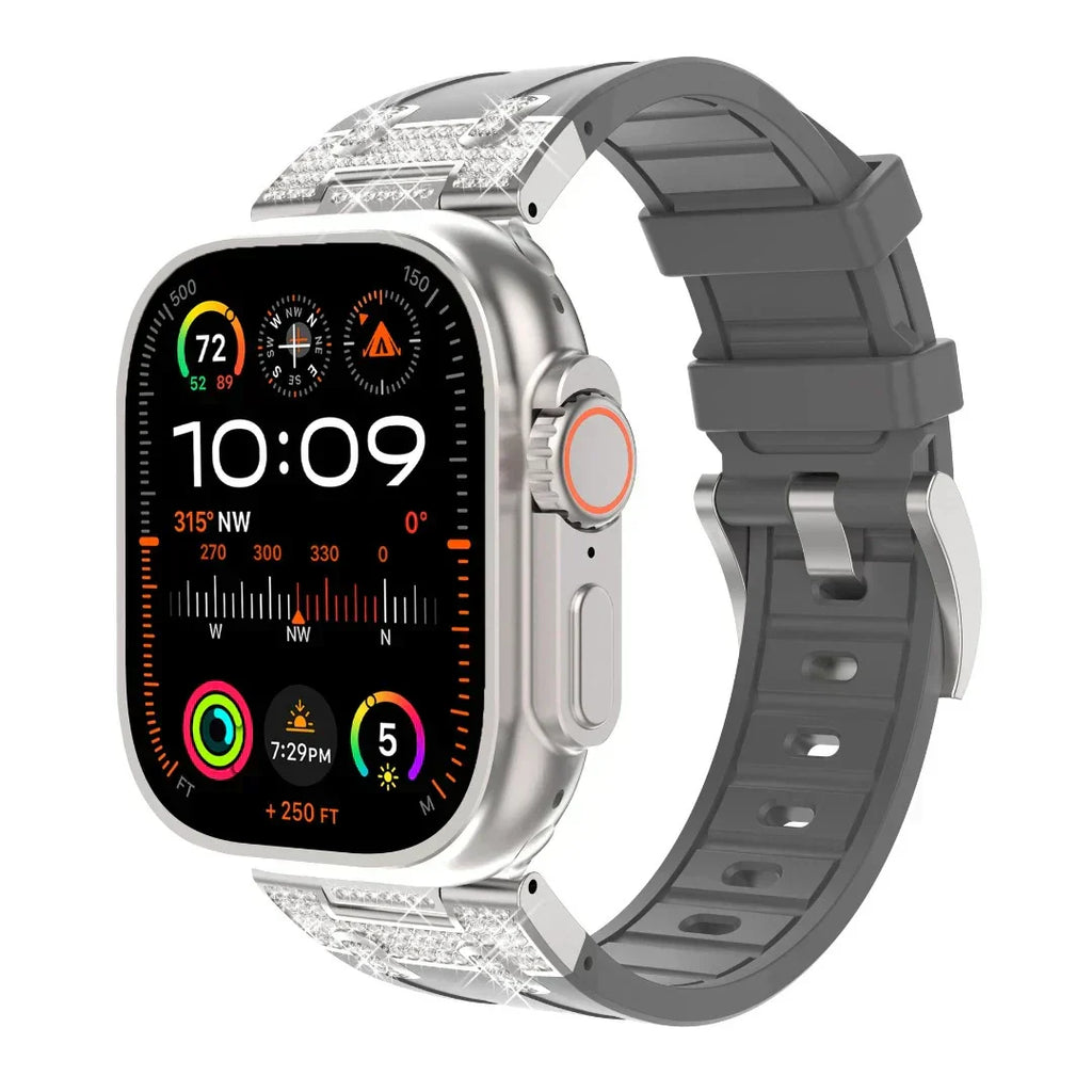 Lunara Silicone Diamond Band For Apple Watch | Petprovac