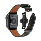 Luxevo Leather Band With Butterfly Clasp for Apple Watch | Petprovac