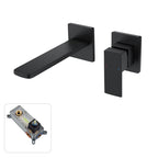 LumaLine 隠し壁取り付けシンク蛇口、ワンハンドル