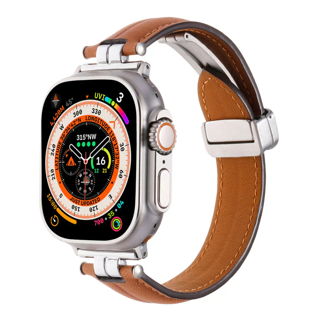 Cinturino in pelle magnetico Rivelle per Apple Watch | Petprovac